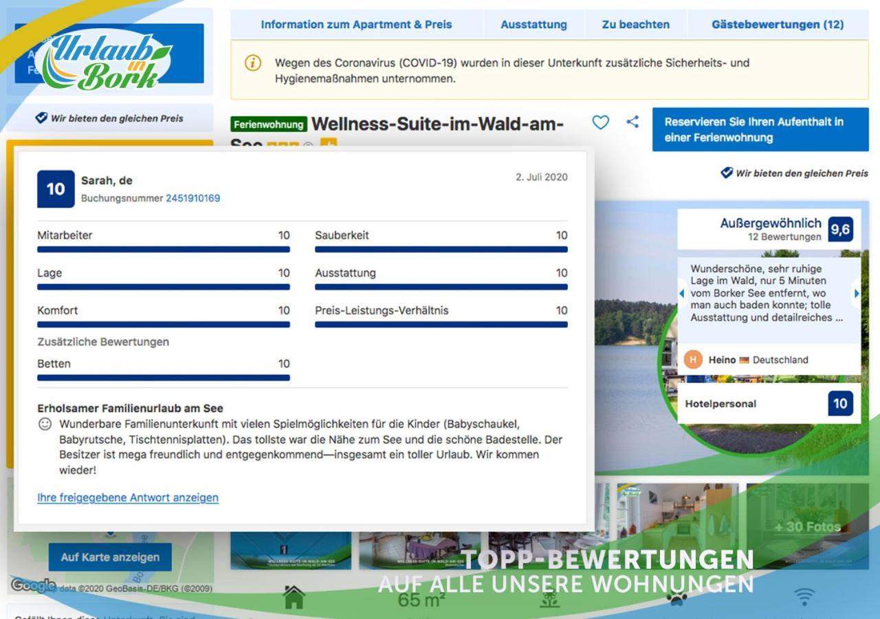 Familien-Suite-Im-Wald-Am-See Bork Esterno foto